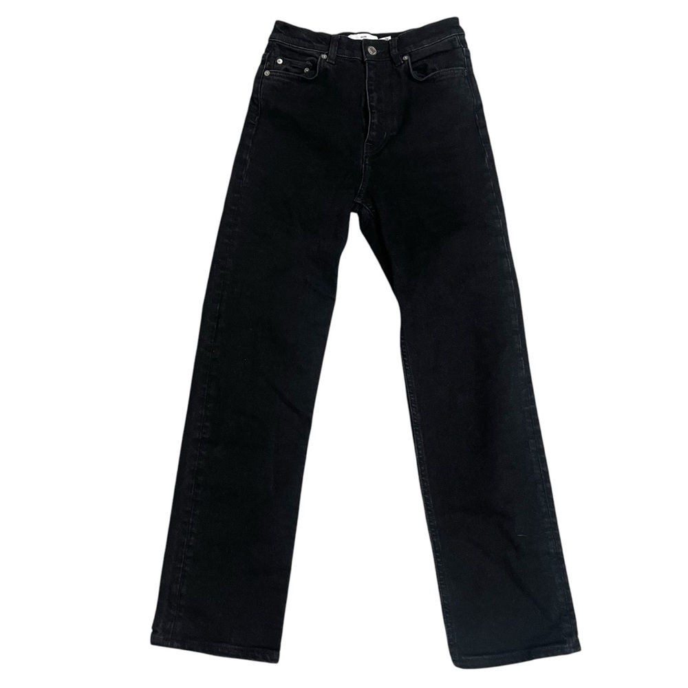 & Other Stories‎ anthropology straight jeans High Waist Black Jeans Sz 26 x30